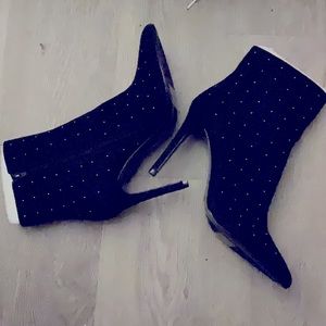 Stone studded heels